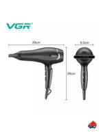 سشوار حرفه ای وی جی ار مدل V-450 - تصویر 3